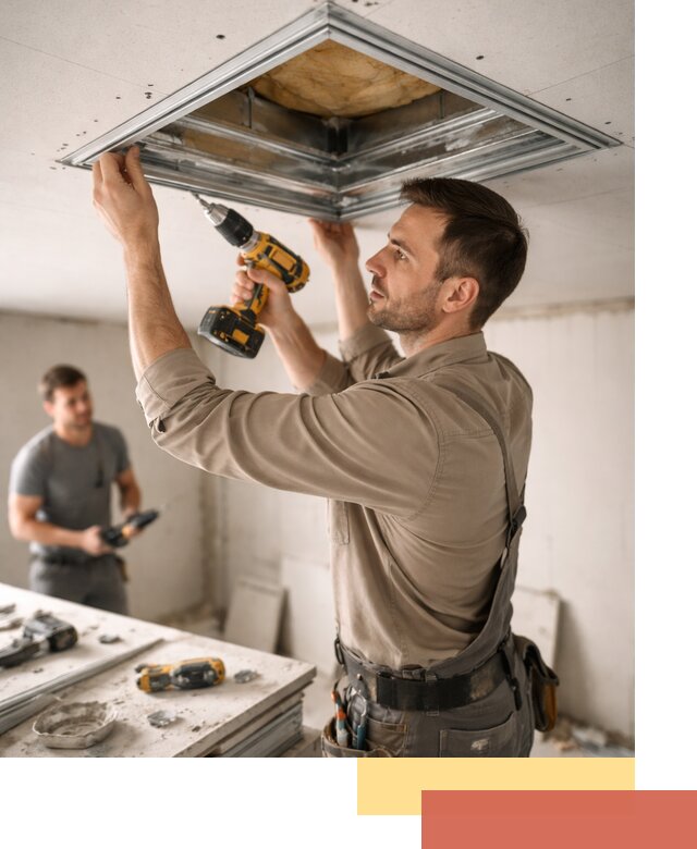 Монтаж люка в потолок из ГКЛ в Ноябрьске