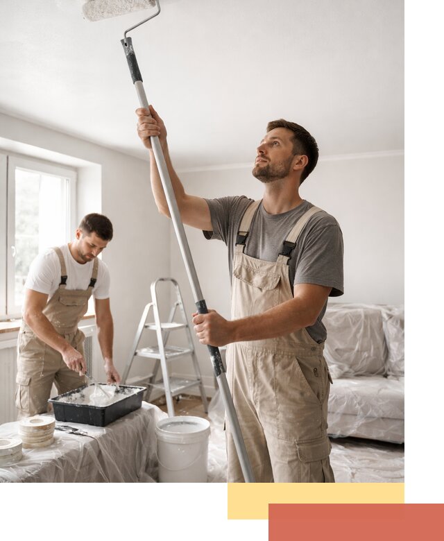 Покраска потолка водоэмульсионной краской в Ноябрьске