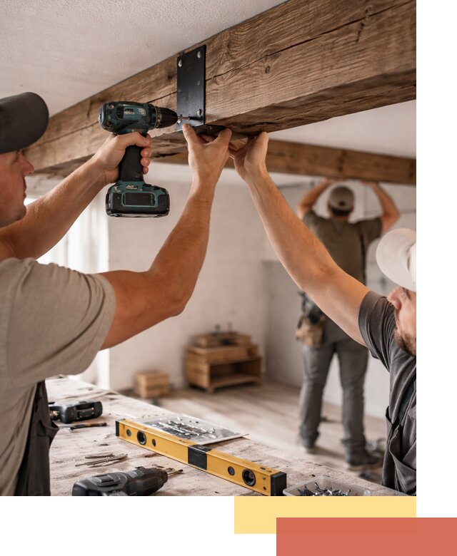 Монтаж декоративных потолочных балок в Ноябрьске