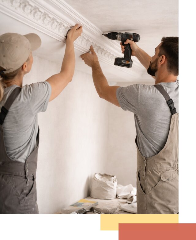 Профессиональный монтаж лепнины на потолок в Ноябрьске