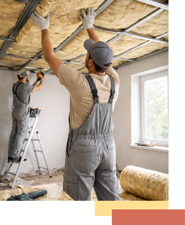 Утепление потолка под ключ в Ноябрьске качественно и быстро