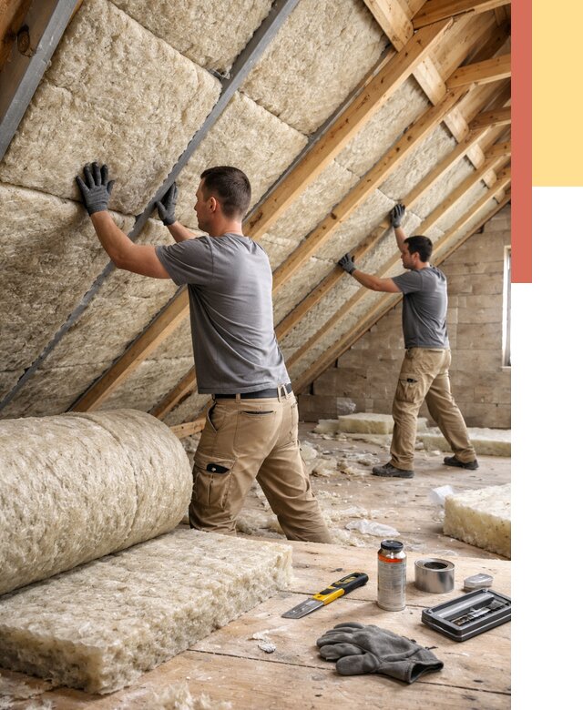 Утепление потолка минватой в Ноябрьске от 1469 руб. — быстро и недорого | ОТДЕЛОЧНИК-Нбс